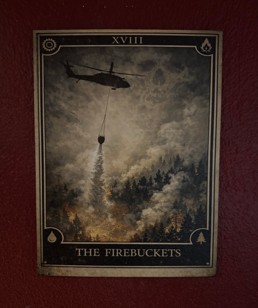 The Firebuckets | 9x12 Canvas Print