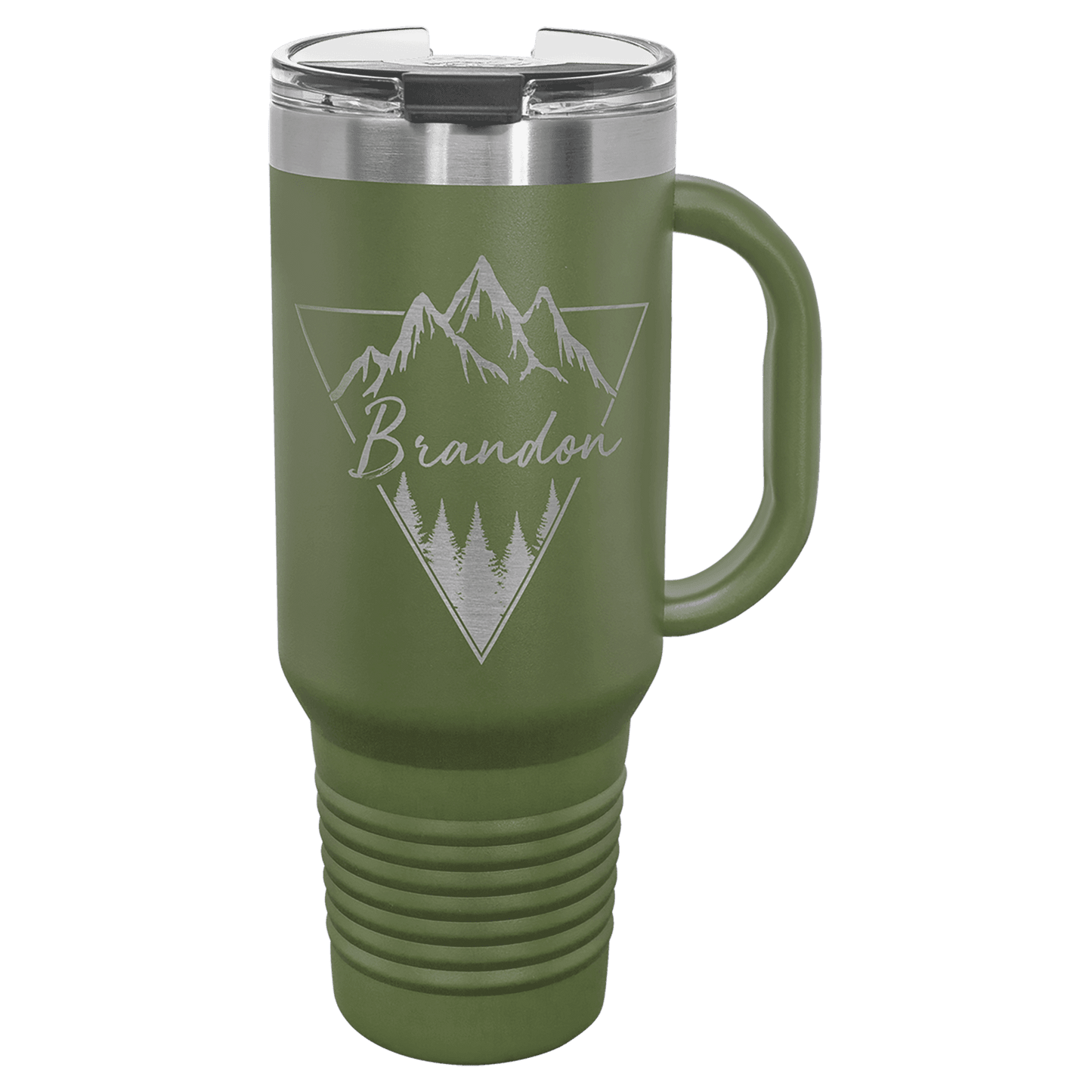 Camel 40 oz. Travel Mug with Handle, Straw Included