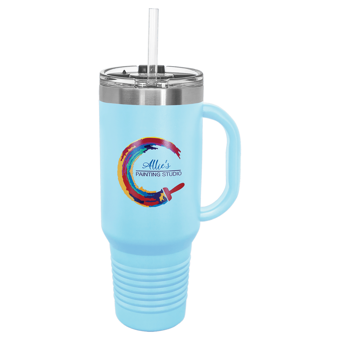 Camel 40 oz. Travel Mug with Handle, Straw Included