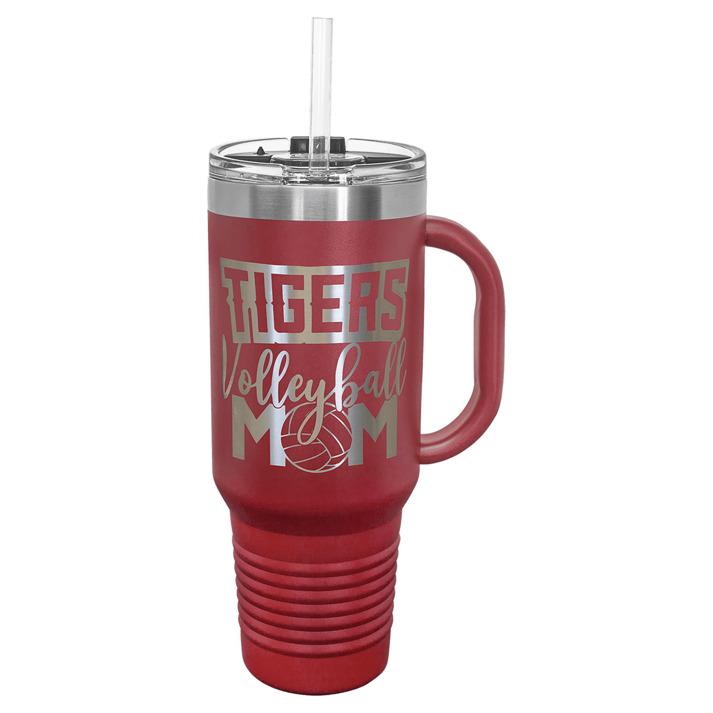 Camel 40 oz. Travel Mug with Handle, Straw Included